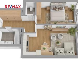 Pronájem bytu 2+kk, Slaný, Kybalova, 56 m2