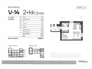 Pronájem bytu 2+kk, Praha - Vršovice, Bartoškova, 79 m2