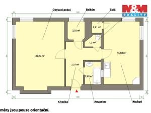 Prodej bytu 2+kk, Mariánské Lázně, Komenského, 54 m2