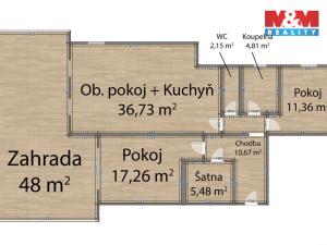 Pronájem bytu 3+kk, Vejprnice, Jižní Svahy, 87 m2