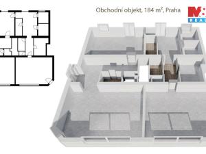 Pronájem obchodního prostoru, Praha - Vokovice, K lánu, 90 m2