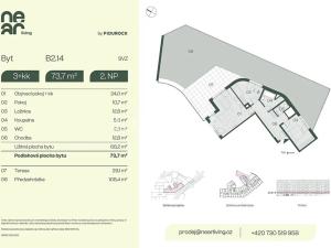 Prodej bytu 3+kk, Praha - Libeň, Na kopečku, 68 m2