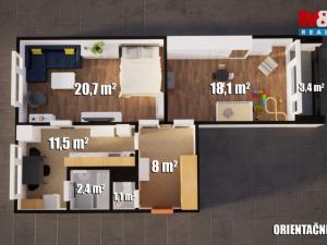 Prodej bytu 2+1, Ústí nad Labem - Klíše, Klíšská, 63 m2