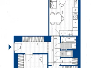 Prodej bytu 3+kk, Brno, Mánesova, 64 m2