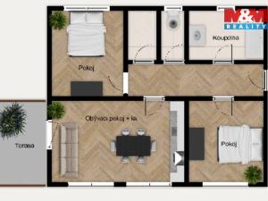 Prodej bytu 3+kk, Smidary, J. A. Komenského, 65 m2