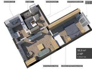 Pronájem bytu 2+1, Habartov, Čs. armády, 57 m2