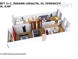 Prodej bytu 3+1, Šumperk, Temenická, 72 m2
