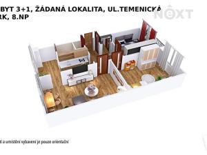 Prodej bytu 3+1, Šumperk, Temenická, 72 m2
