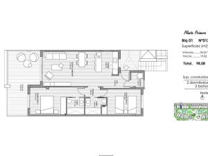 Prodej bytu 3+kk, Guardamar del Segura, Španělsko, 65 m2