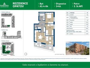 Pronájem bytu 3+kk, Praha - Chodov, Líbalova, 68 m2