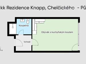 Pronájem bytu 1+kk, České Budějovice, Chelčického, 41 m2