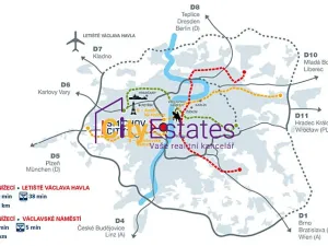 Pronájem bytu 2+kk, Praha - Smíchov, Nádražní, 56 m2