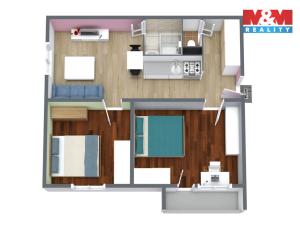 Prodej bytu 2+1, Nejdek, J. A. Gagarina, 55 m2