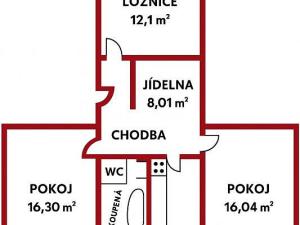 Prodej bytu 3+1, Bor, 66 m2