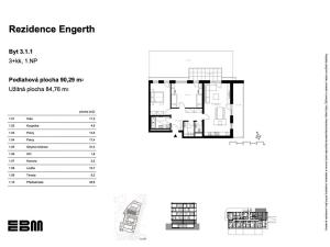 Prodej bytu 3+kk, Kladno, U Engerthu, 85 m2