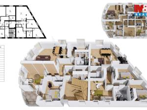 Prodej atypického bytu, Praha - Hlubočepy, Pod třešněmi, 166 m2
