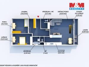 Prodej bytu 4+1, Praha, Točitá, 103 m2