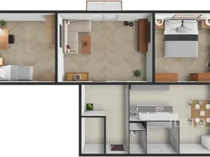 Prodej bytu 3+1, Netolice, 9. května, 62 m2