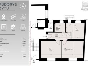 Prodej bytu 3+kk, Brno, Charbulova, 64 m2