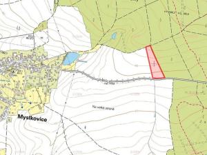 Prodej pole, Myslkovice, 21400 m2