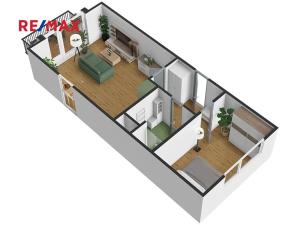 Pronájem bytu 2+kk, Plzeň, Vysoká, 51 m2