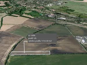 Prodej podílu pole, Praha - Kolovraty, 1733 m2