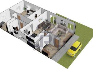 Pronájem rodinného domu, Moravské Knínice, Pod Školou, 117 m2