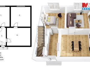 Prodej rodinného domu, Pardubice - Rosice, Marie Pujmanové, 56 m2
