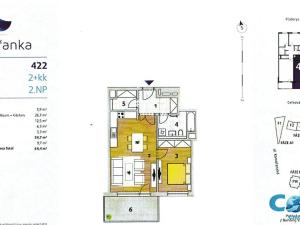 Prodej bytu 2+kk, Praha - Modřany, K Vystrkovu, 58 m2