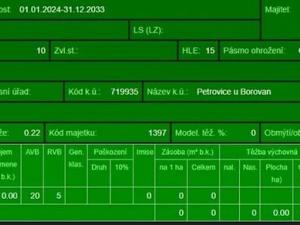 Prodej lesa, Mladošovice, 12064 m2