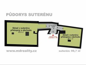 Pronájem obchodního prostoru, Jihlava, Masarykovo náměstí, 231 m2