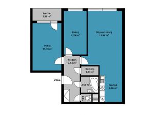 Pronájem bytu 3+kk, Praha - Letňany, Letovská, 63 m2