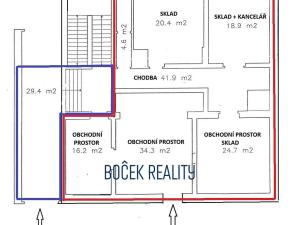 Pronájem obchodního prostoru, Hořovice, Palackého náměstí, 161 m2