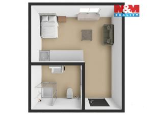 Pronájem bytu 1+kk, Hradec Králové - Kukleny, Pražská třída, 13 m2