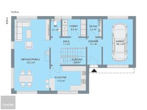 Prodej rodinného domu, Praha - Čakovice, 181 m2