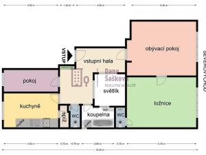 Pronájem bytu 3+1, Jindřichův Hradec, Komenského, 91 m2