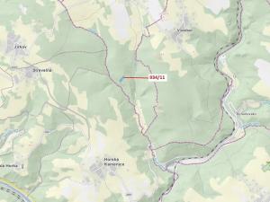 Dražba lesa, Jílové u Držkova, 3439 m2