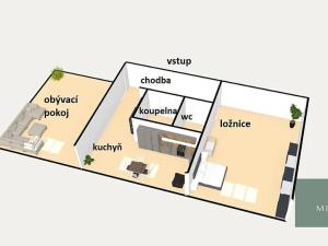 Prodej bytu 2+1, Chlumčany, Boženy Němcové, 58 m2