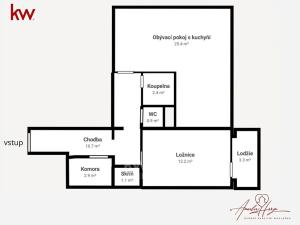 Pronájem bytu 2+kk, Praha - Strašnice, Křenická, 59 m2