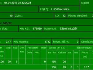 Prodej lesa, Zábrdí, 9676 m2