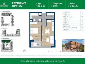 Pronájem bytu 2+kk, Praha - Chodov, Líbalova, 47 m2