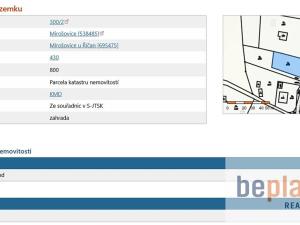 Prodej pozemku pro bydlení, Mirošovice, Na Vrchách, 839 m2