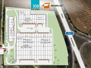 Pronájem skladu, Hustopeče, 8500 m2