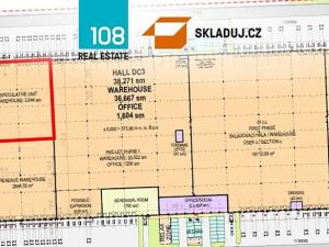 Pronájem skladu, Jeneč, Průmyslová, 2600 m2