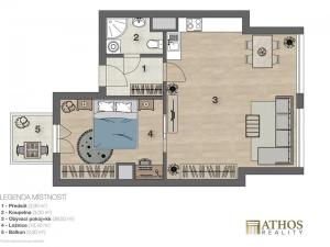 Pronájem bytu 2+kk, Brno, Křenová, 59 m2