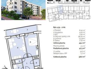 Prodej bytu 2+kk, Hustopeče, Alejní, 56 m2