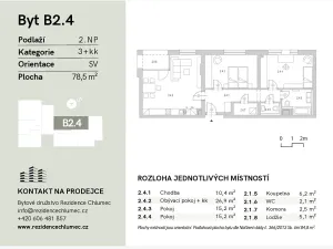 Prodej bytu 3+kk, Chlumec nad Cidlinou, Komenského, 78 m2
