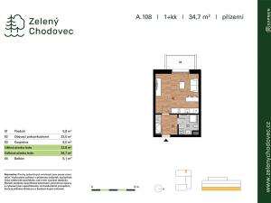 Prodej bytu 1+kk, Praha - Chodov, Blažimská, 33 m2