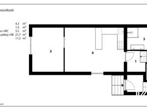 Prodej bytu 2+kk, Mladé Buky, 44 m2