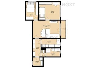 Prodej bytu 3+1, České Budějovice, Lidická tř., 60 m2